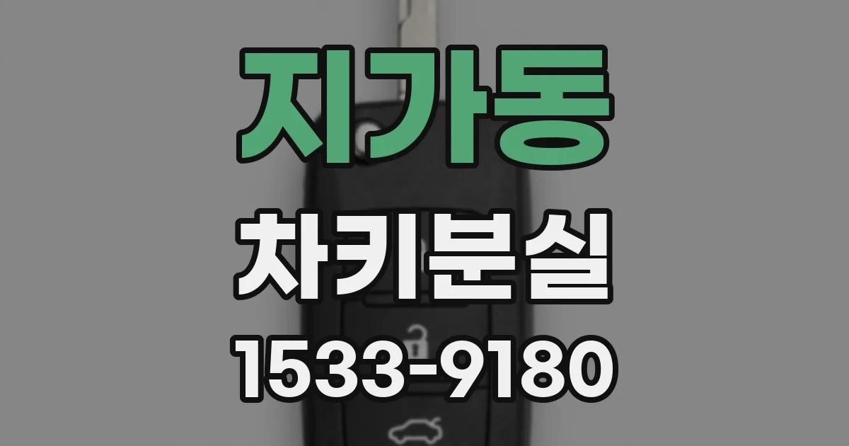 지가동 차키분실