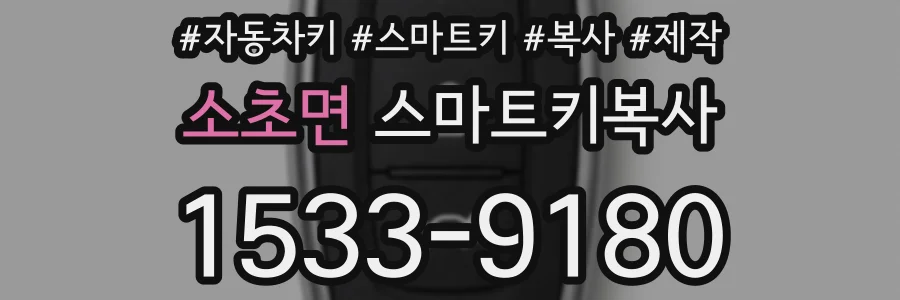 소초면 스마트키복사