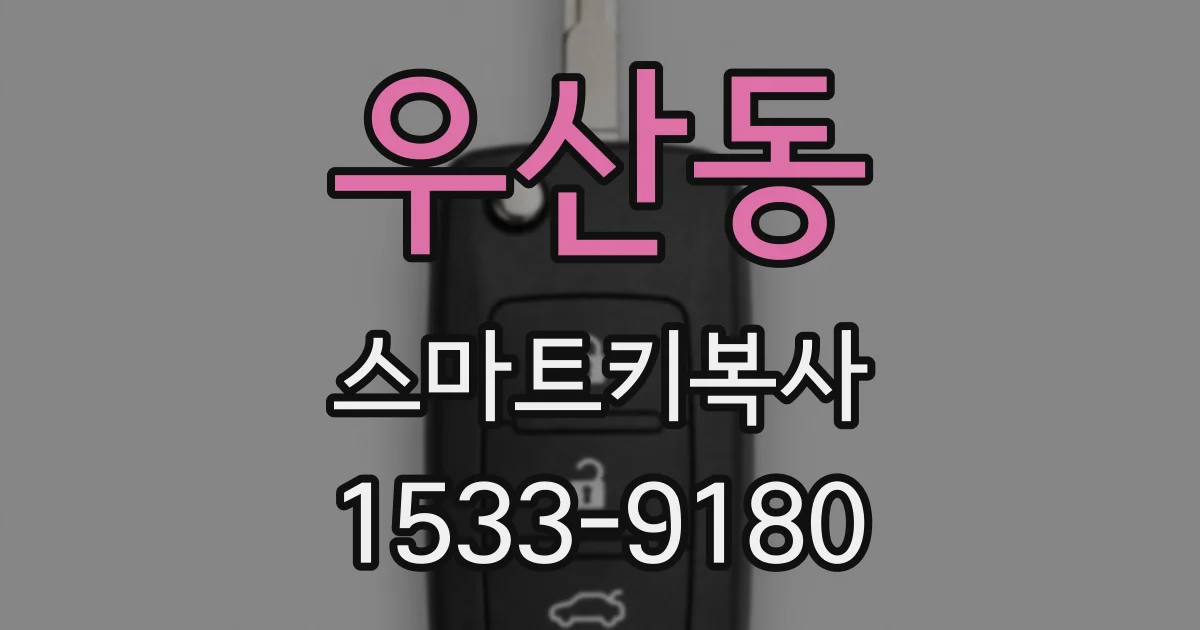 우산동 스마트키복사