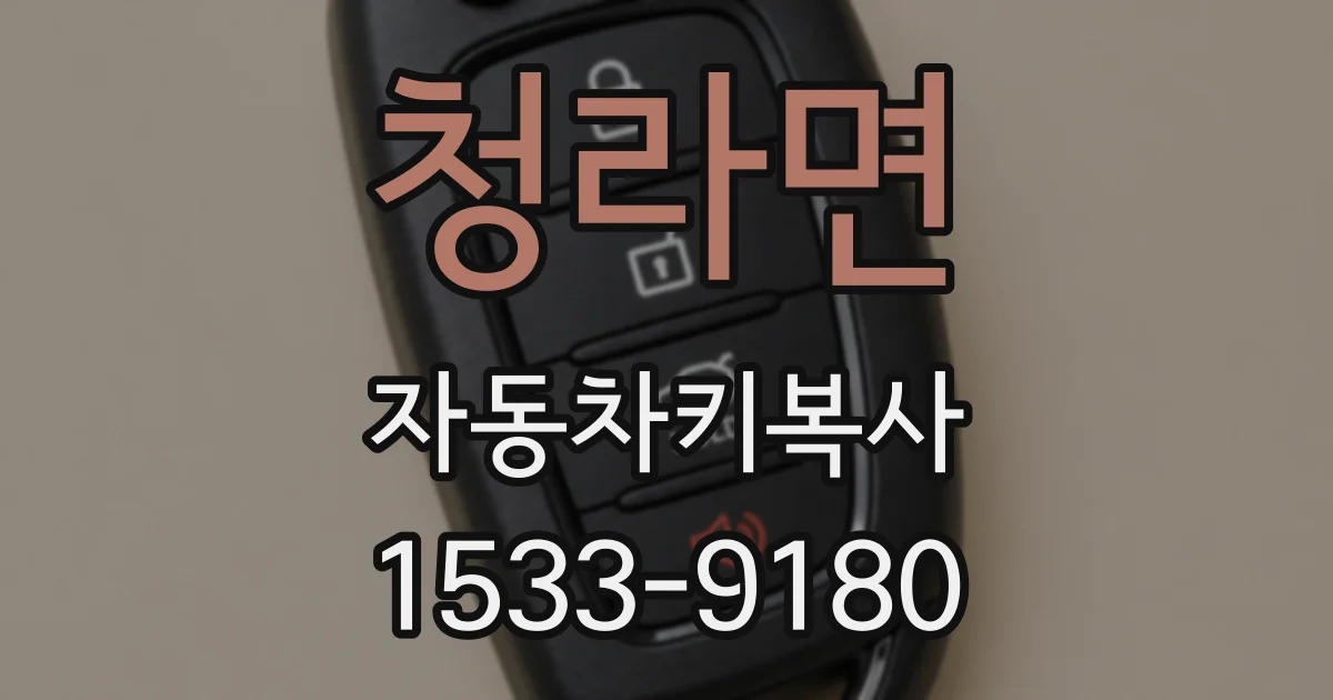 청라면 자동차키복사