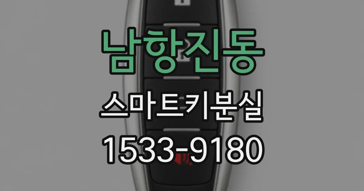남항진동 스마트키분실
