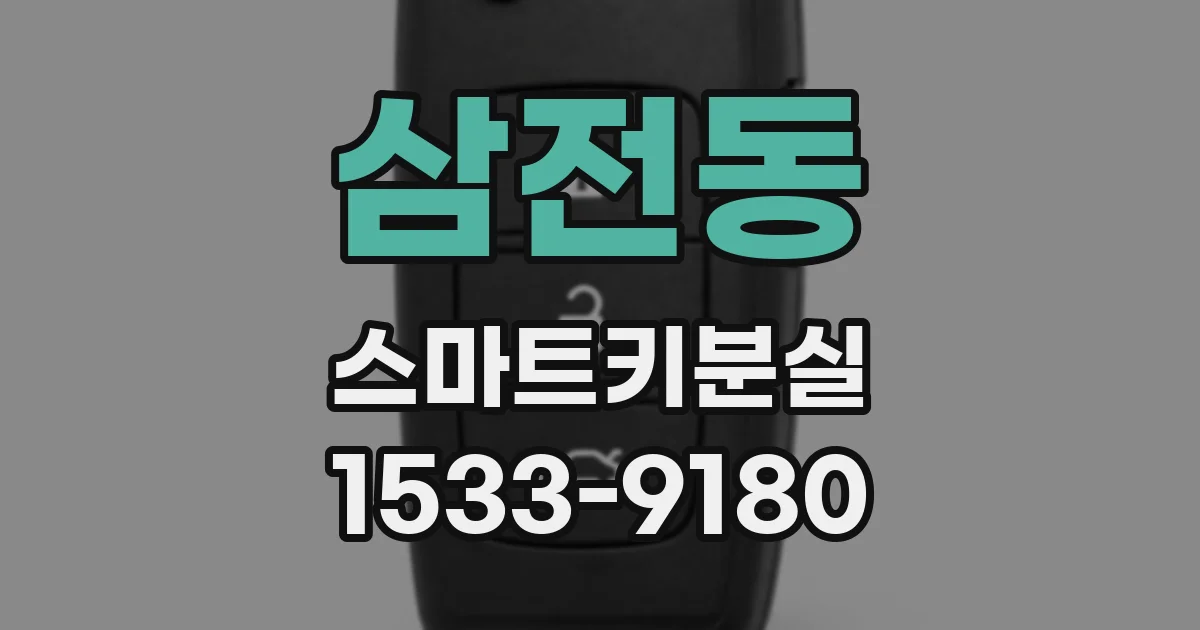 삼전동 스마트키분실
