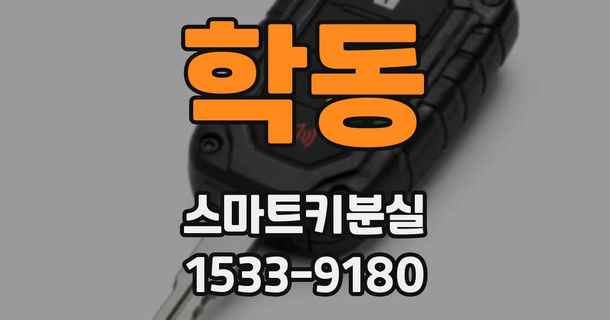 학동 스마트키분실