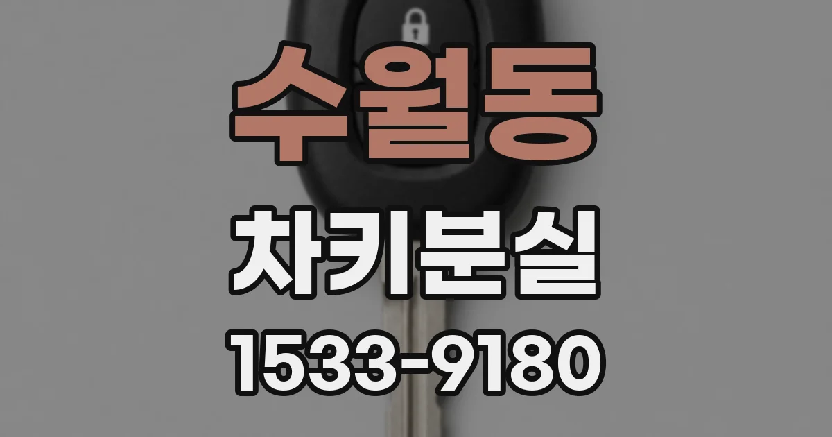 수월동 차키분실