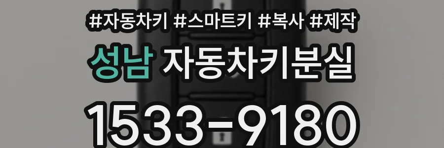 성남 자동차키분실