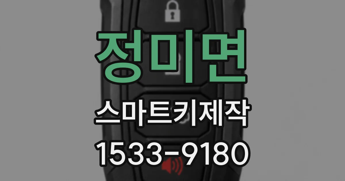 정미면 스마트키제작