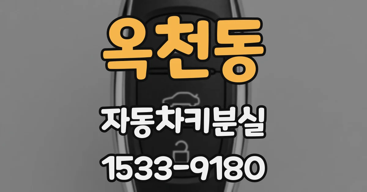 옥천동 자동차키분실