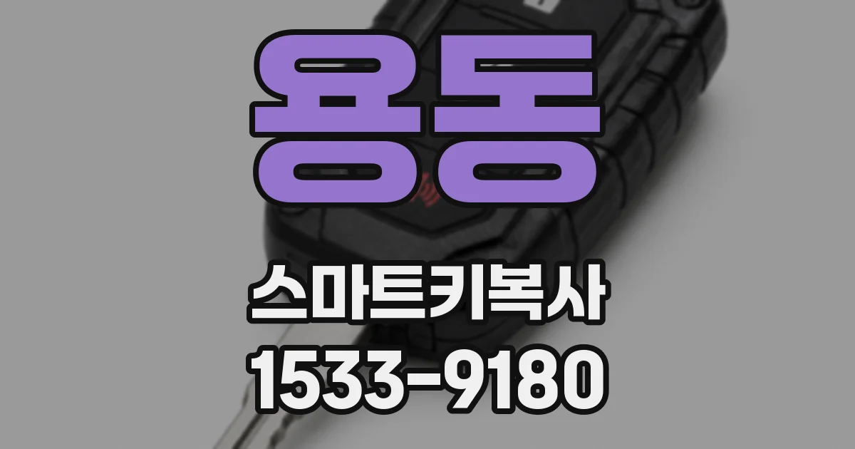 용동 스마트키복사