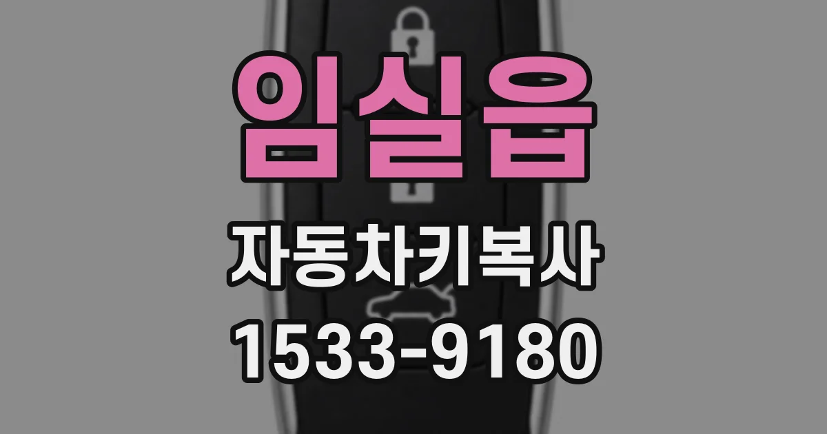 임실읍 자동차키복사
