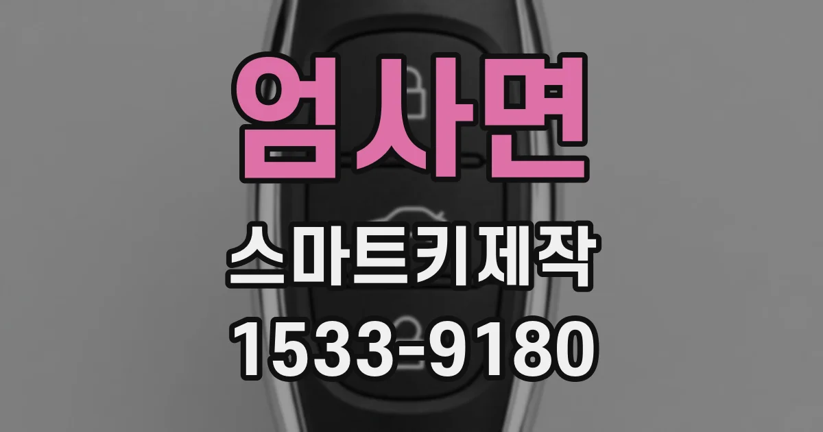엄사면 스마트키제작
