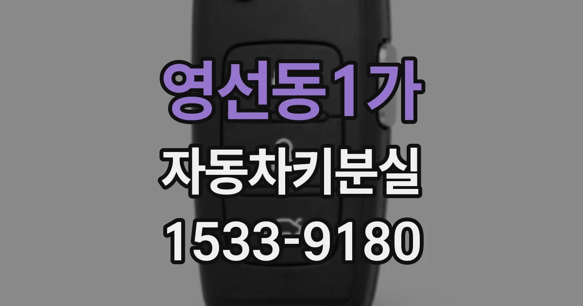 영선동1가 자동차키분실