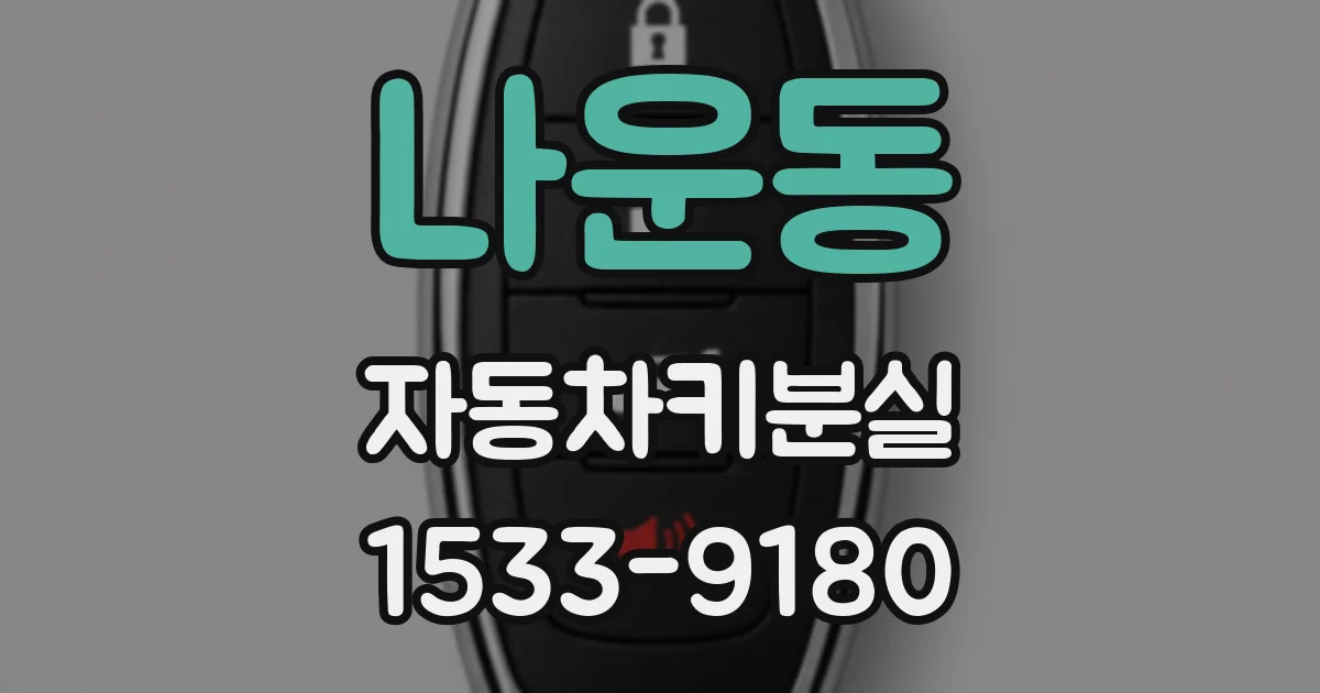 나운동 자동차키분실