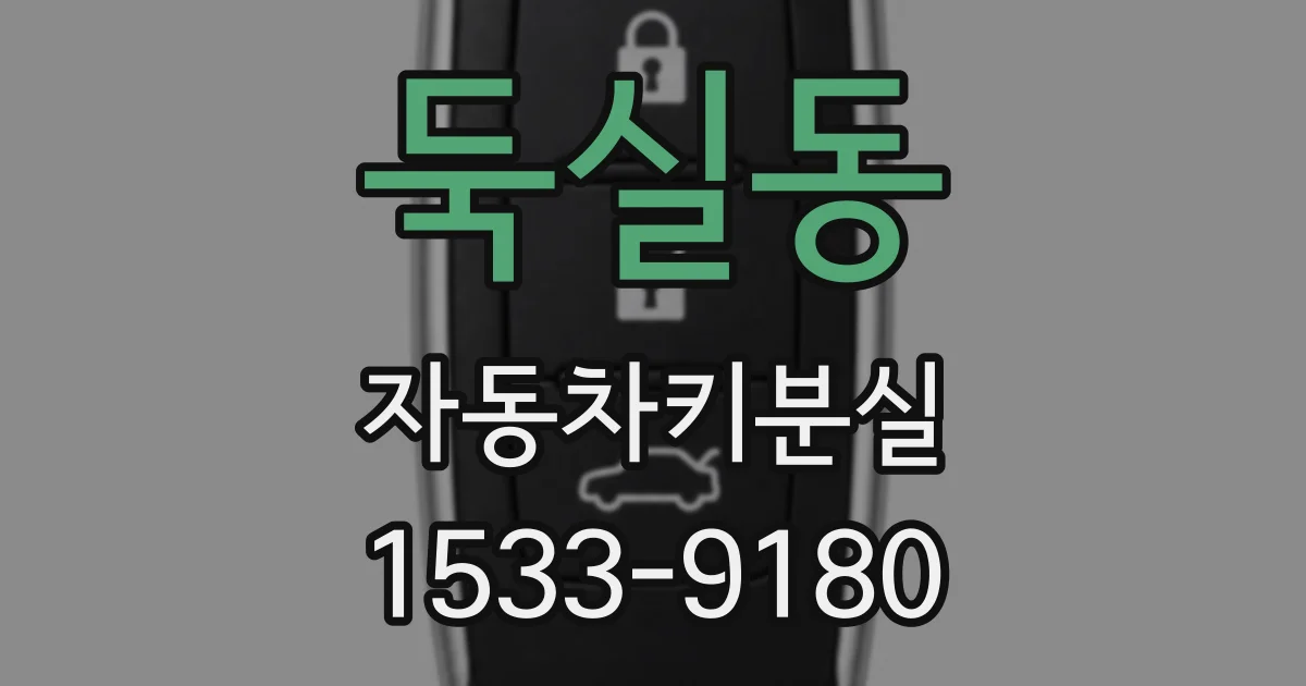 둑실동 자동차키분실