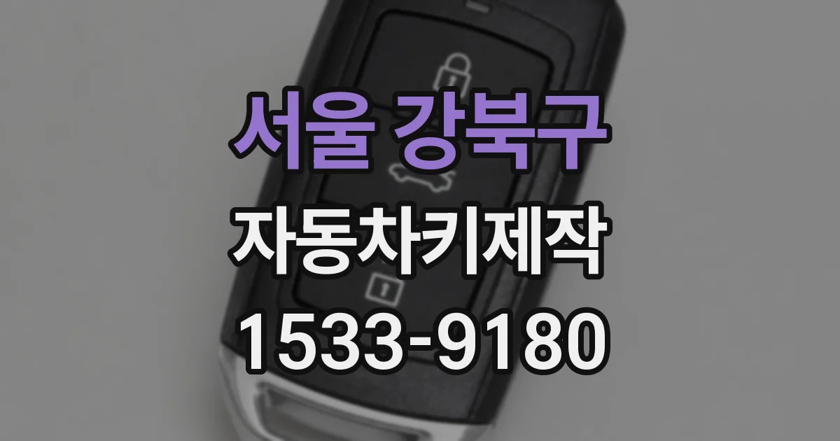 서울 강북구 자동차키제작