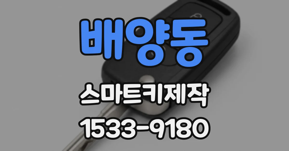 배양동 스마트키제작