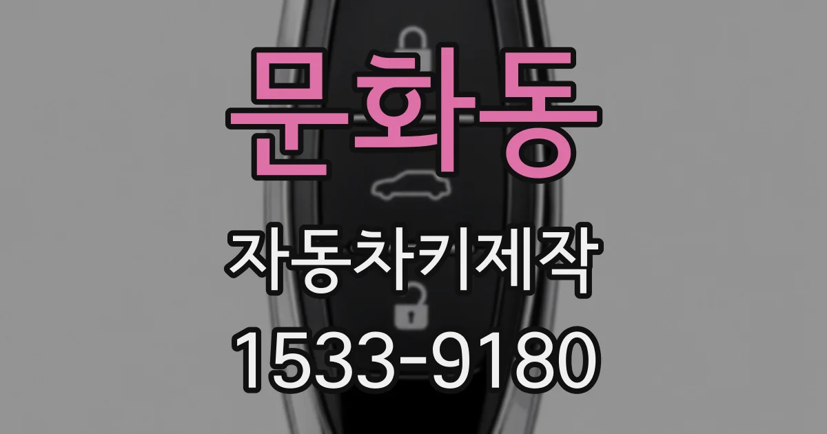 문화동 자동차키제작
