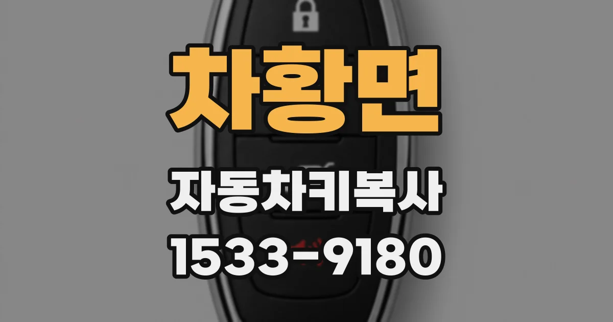 차황면 자동차키복사