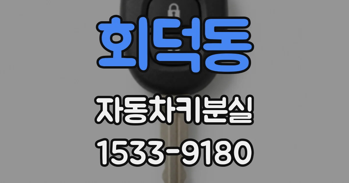 회덕동 자동차키분실