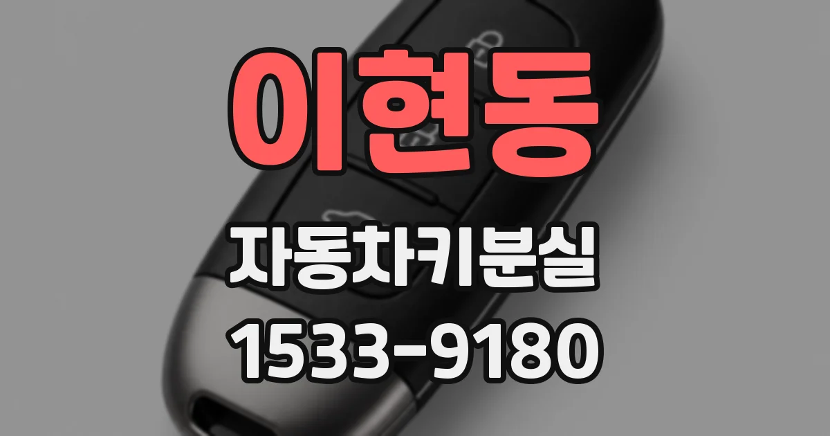 이현동 자동차키분실
