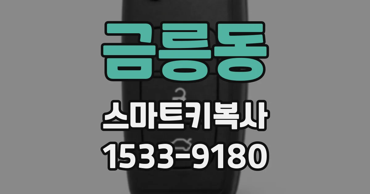 금릉동 스마트키복사