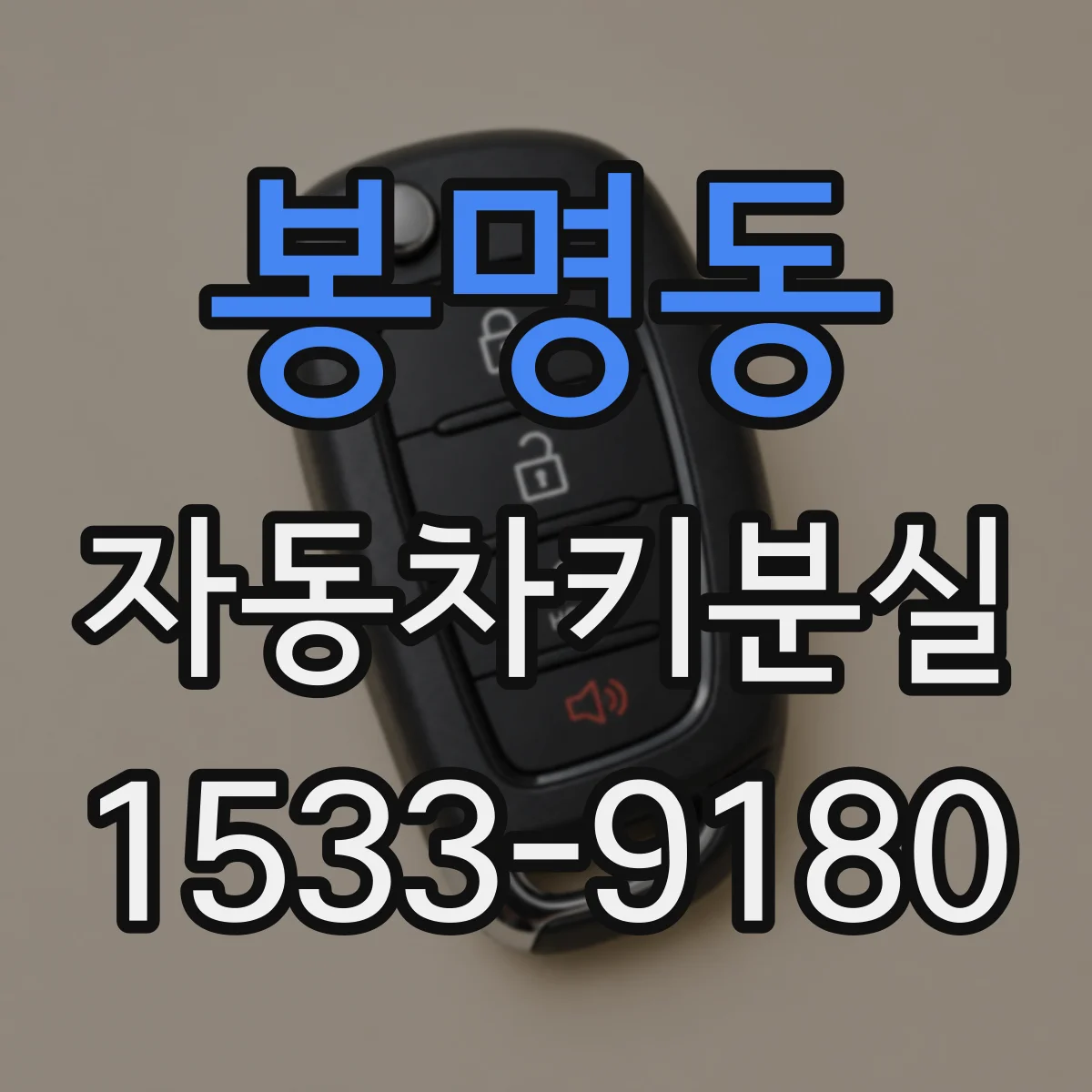 봉명동 자동차키분실