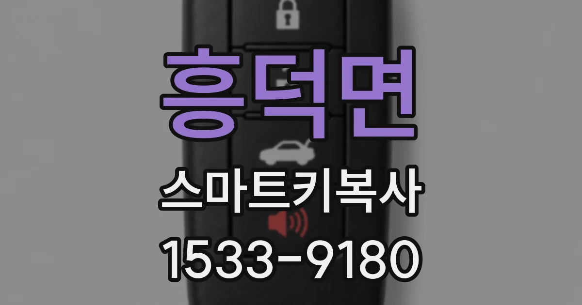 흥덕면 스마트키복사