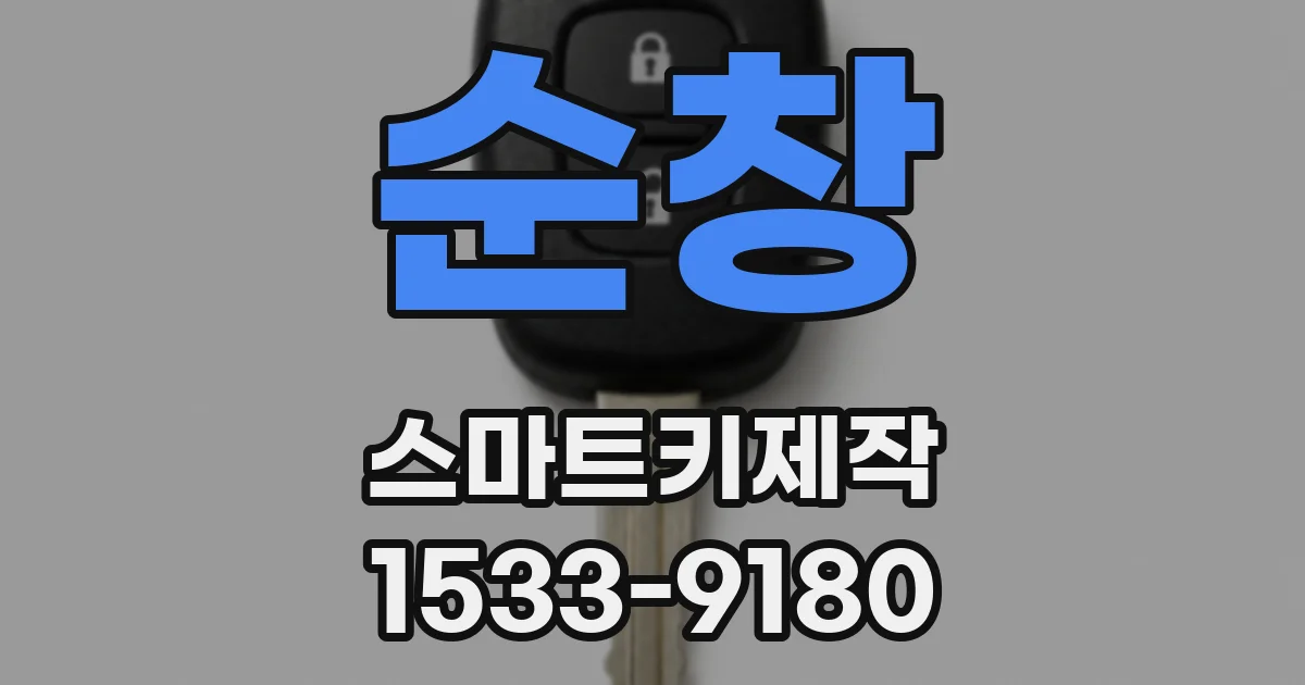 순창 스마트키제작