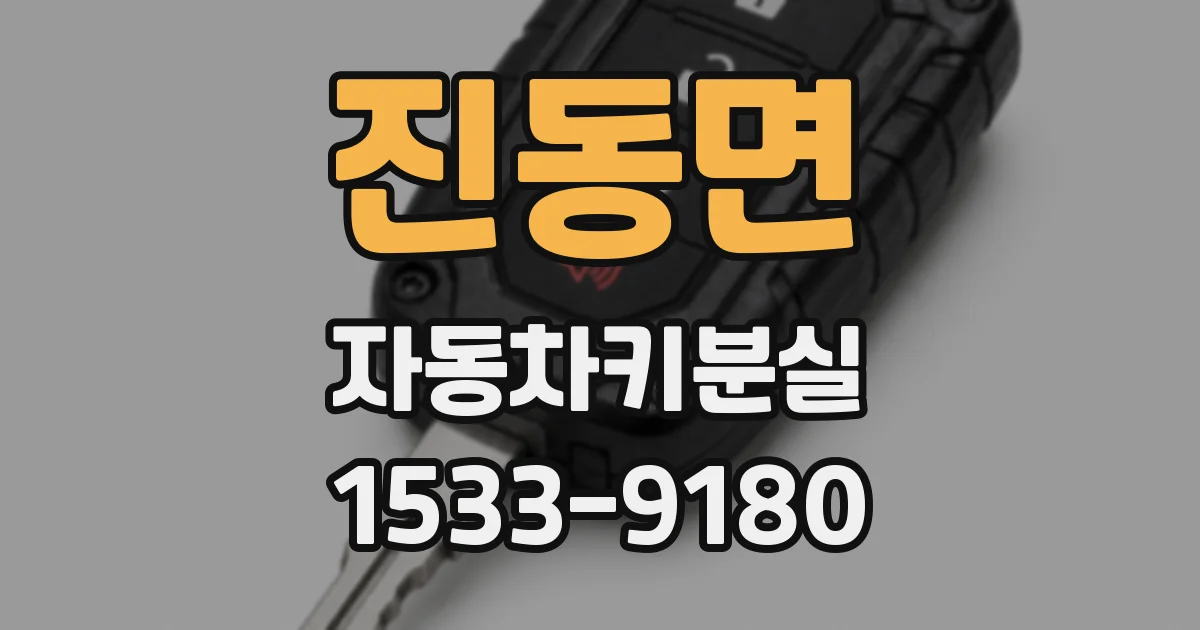 진동면 자동차키분실