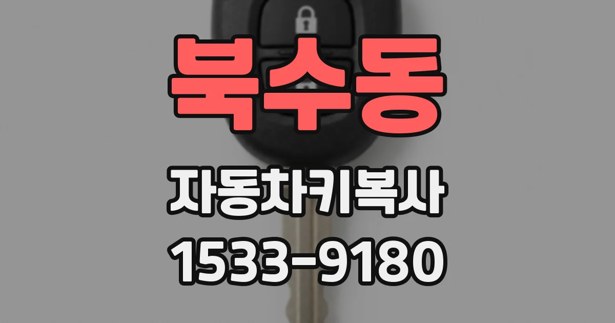 북수동 자동차키복사