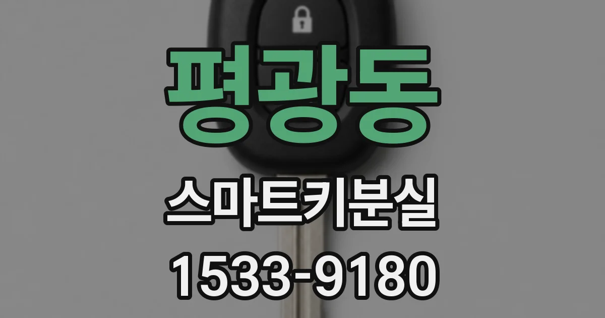 평광동 스마트키분실
