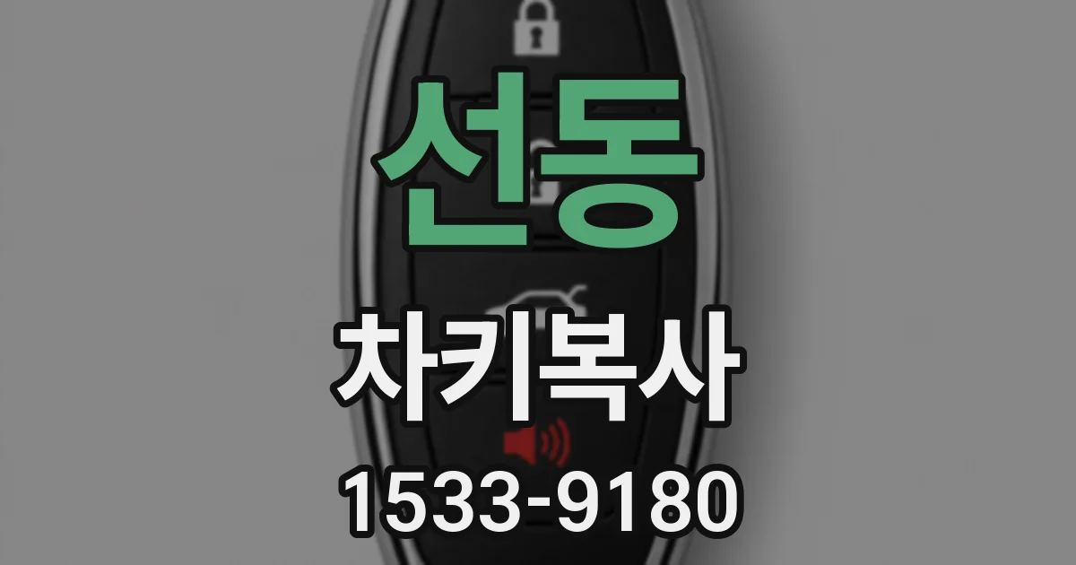 선동 차키복사