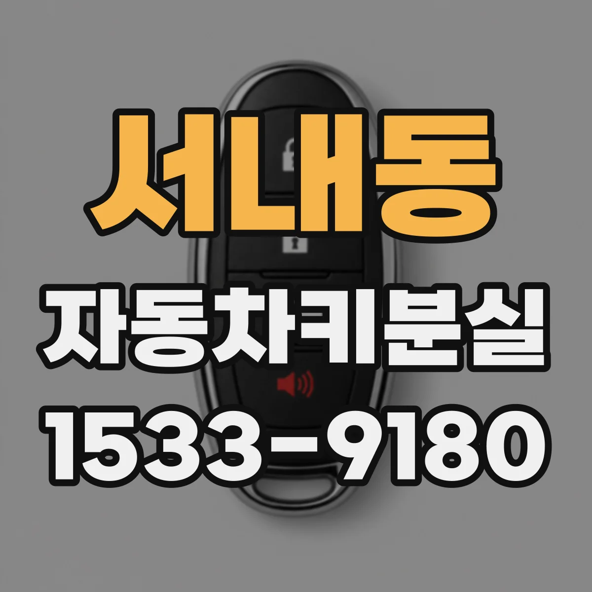 서내동 자동차키분실