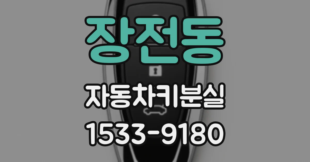 장전동 자동차키분실
