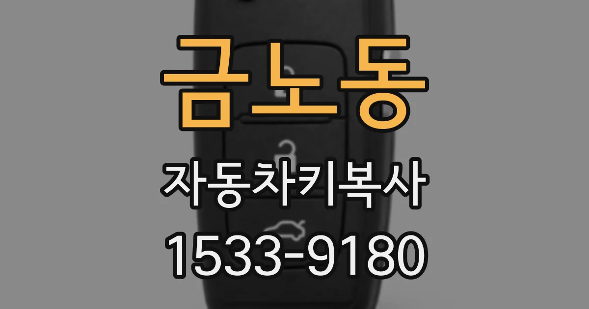 금노동 자동차키복사