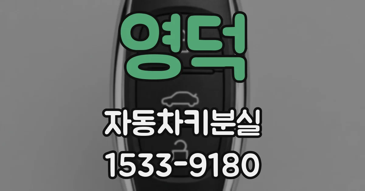 영덕 자동차키분실