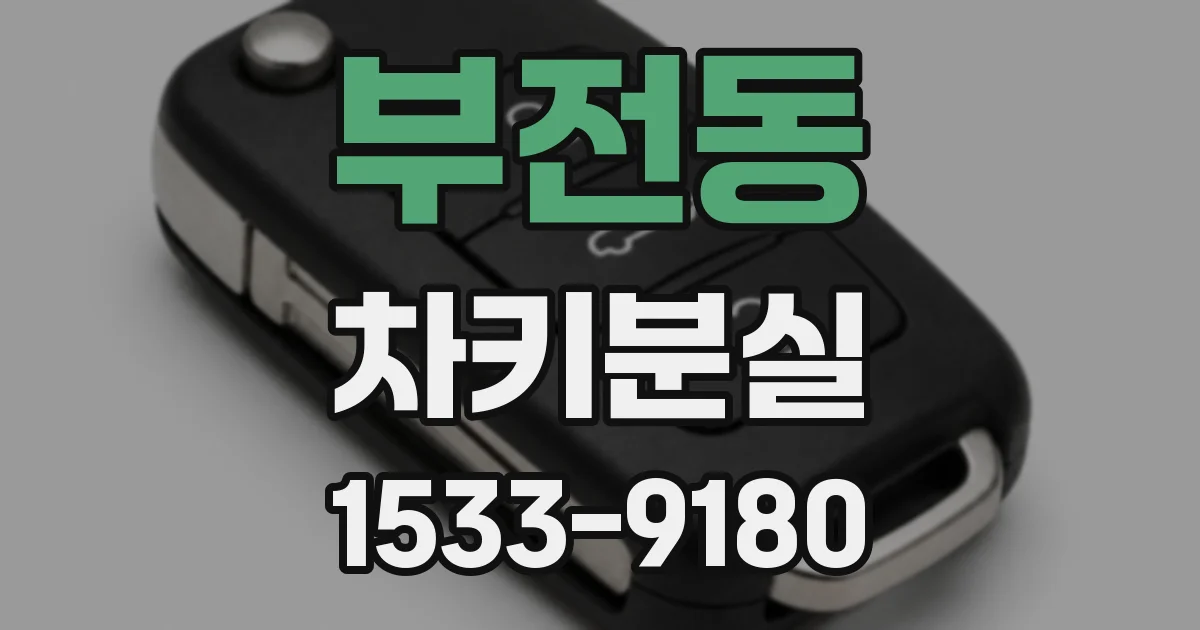 부전동 차키분실