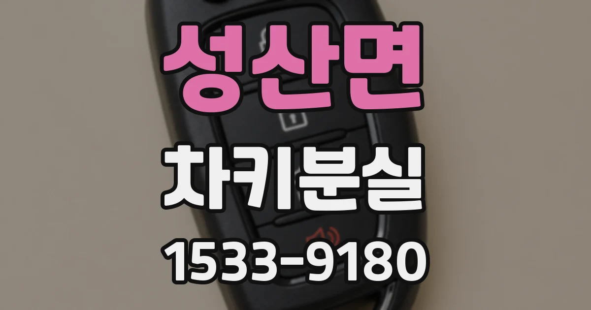 성산면 차키분실