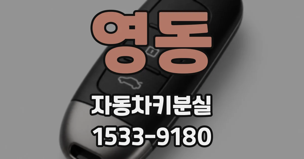 영동 자동차키분실