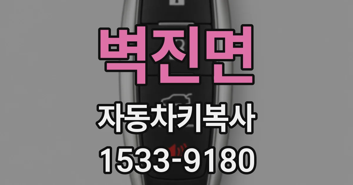 벽진면 자동차키복사