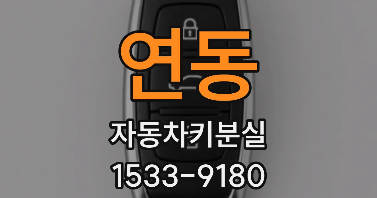연동 자동차키분실