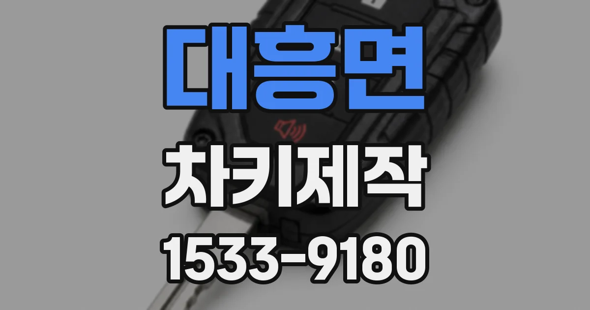 대흥면 차키제작