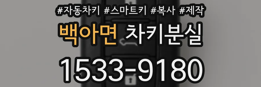 백아면 차키분실