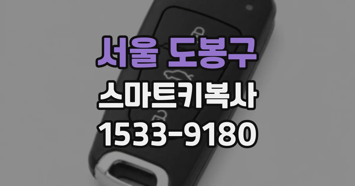 서울 도봉구 스마트키복사