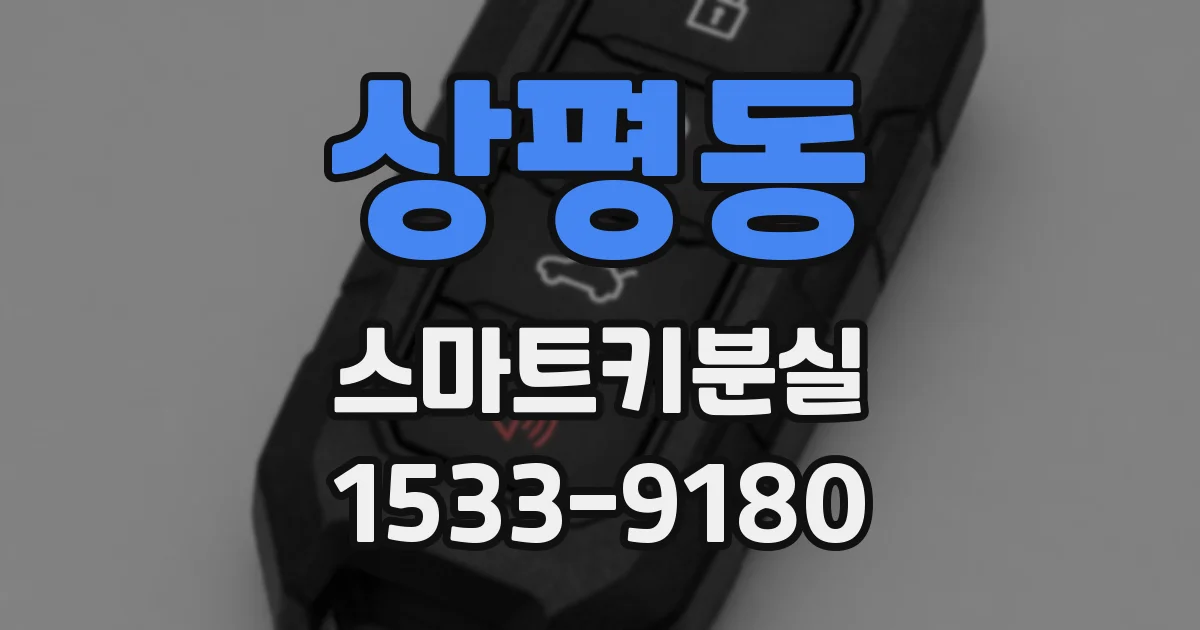 상평동 스마트키분실