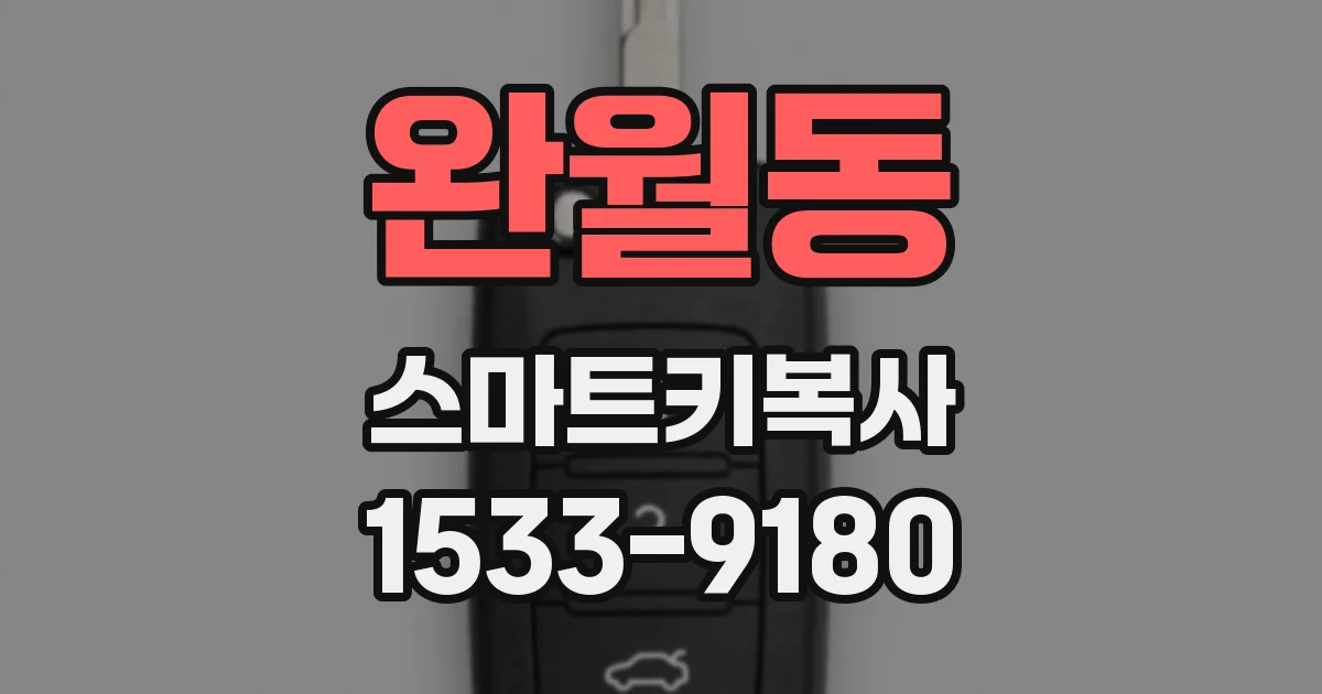 완월동 스마트키복사