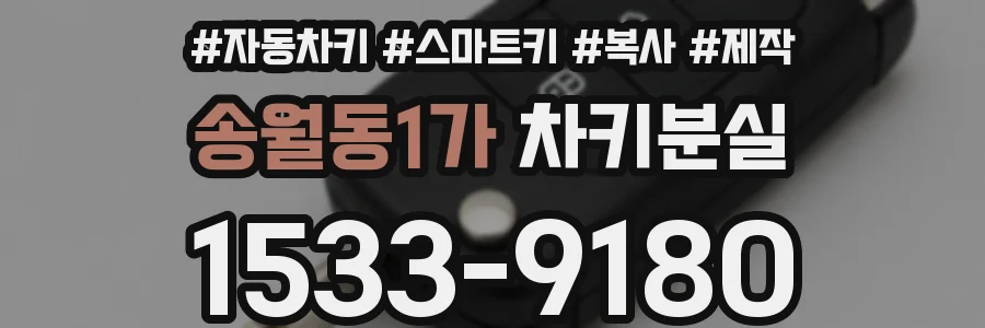 송월동1가 차키분실