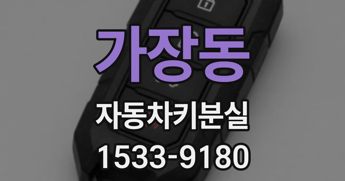 가장동 자동차키분실