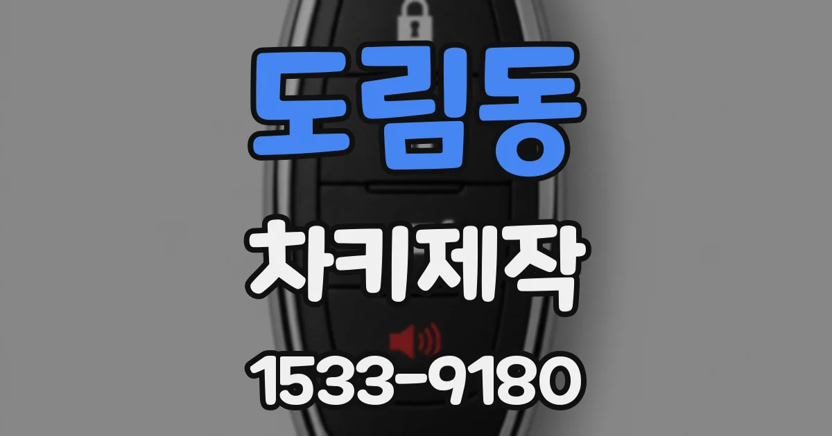 도림동 차키제작
