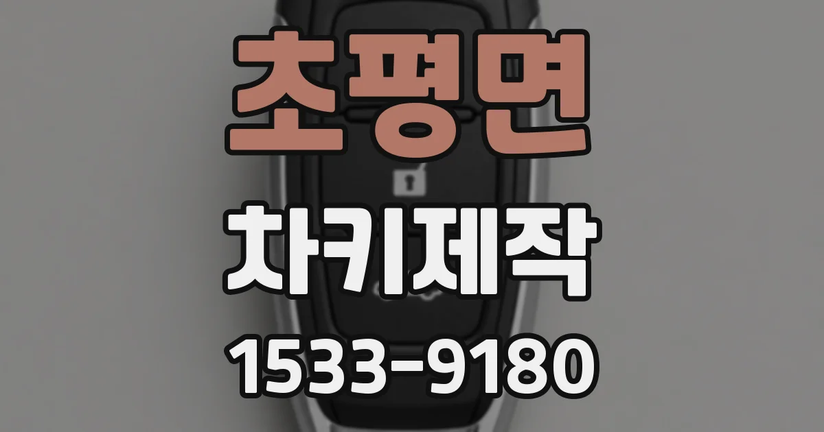 초평면 차키제작