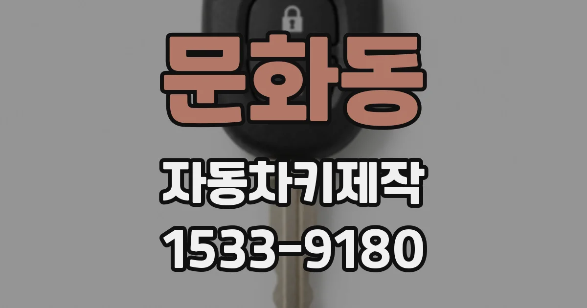 문화동 자동차키제작